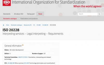 New ISO Standard 20228
